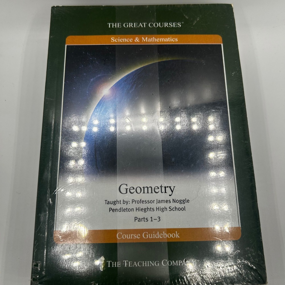 The Great Courses Geometry Parts 1-3 & Guidebook James Noggle New Sealed DVD